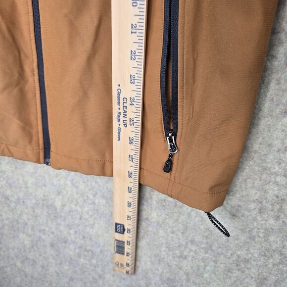 SwissTech Mens XL Tan Full Zip Jacket With Pockets - Picture 4 of 5
